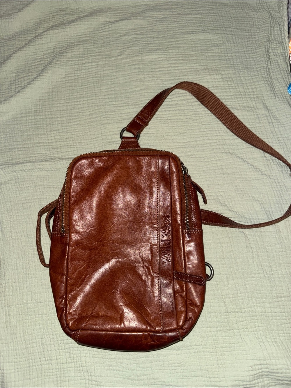 Women’s Wild West Leather Crossbody Bag in Brown